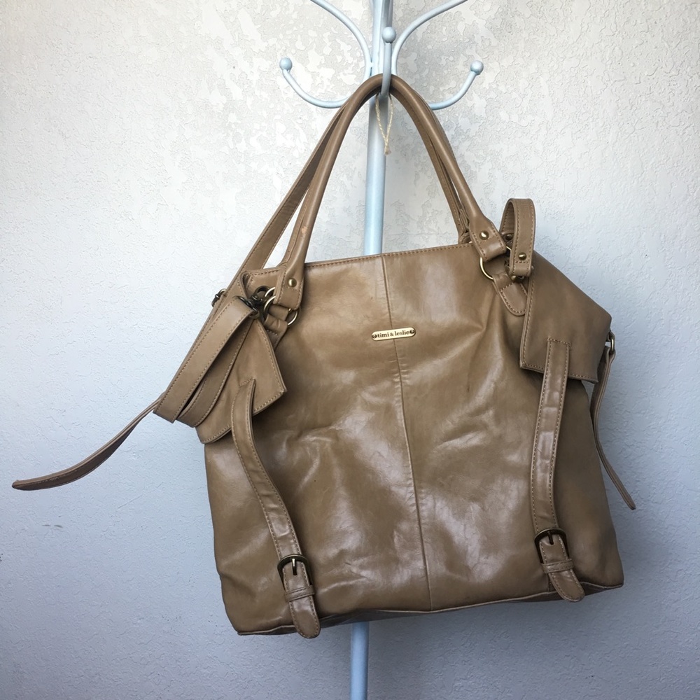 Tan Charlie Diaper Bag Timi and Leslie child 👶🏼